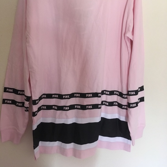 💖VS PINK Laced-Up Long sleeve Tee - Picture 4 of 8